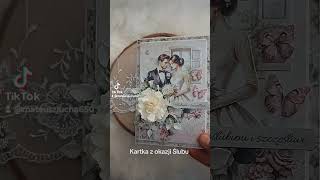 #rękodzieło #scrapbooking #handmade #kartka #slub #weeding