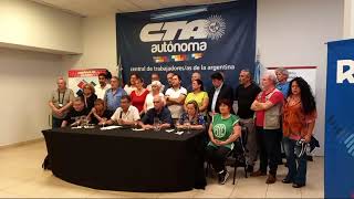 EN VIVO, Conferencia de prensa de la CTA Autónoma ante el ajuste de Milei