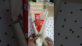 Diy Chocolate bouquet❤️#shorts #diy #gift #chocolate #youtubeshorts #youtube #craft #youtuber #short