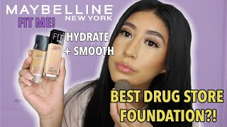 MAYBELLINE FIT ME FOUNDATION REVIEW FOR DRY SKIN *SHOCKING*