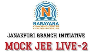 MOCK JEE LIVE-2 SESSION