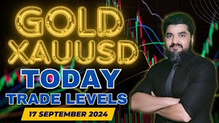 TODAY GOLD XAUUSD TRADE LEVELS | GOLD DAILY FORECAST SELL OR BUY UPDATE 17 SEP 2024 | GOLD ANALYSIS