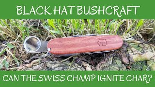 Will the Victorinox SwissChamp Ignite Char?