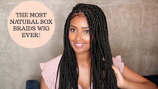 I Can't Believe How Natural This Box Braids Wig Is!?? ft NeatandSleek & GIVEAWAY!!