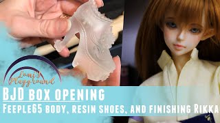 Feeple65 body box opening, resin shoes, and finishing my doll Rikka!