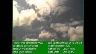 NorthTurtonWeather video file for 29/06/2010