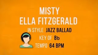 Misty - Ella Fitzgerald - Karaoke Female Backing Track