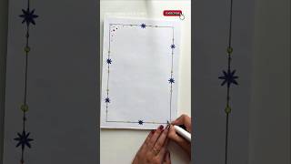 Border Design #drawing #shorts #easydrawing #art #ytshorts #youtubeshorts