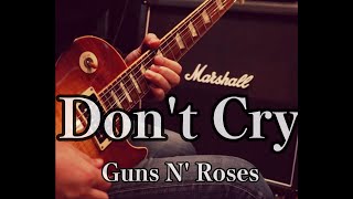 Don't Cry (Guns N' Roses) guitar solo cover