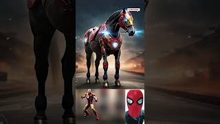 Superheroes but Horse 💥 Avengers vs DC #marvel #shorts #animation