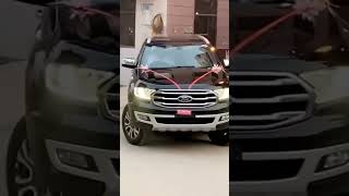 Gaadi rkhi.. kaali🔥🔥ford endeavour delivery🎉||endeavour||black||modified||cardelivery||live4drive