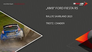 Rallye Saarland 2023, WP1 Wahlener Platte, #11 KMB Ford Fiesta Treitz/Zander