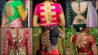 Criss Cross Dori Blouse/Backless Blouse Design With Dori/Blouse Neck Design With Dori/Blouse Designs