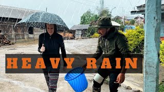 The Rainy GOOD FRIDAY in the Village in Ukhrul, Manipur