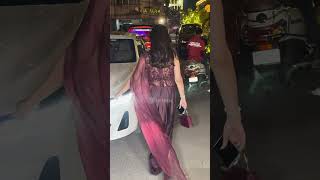 Krystle D'Souza Sizzles In A Vivacious-Wine Ethnic Avatar At Karan Patel's Diwali Bash!