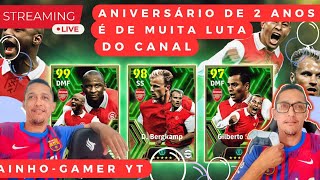 EFOOTBALL 2024 Ao vivo// LIVE DE ANIVERSARIO DO CANAL