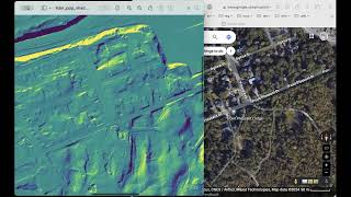 lidar in shaded view (Point Pleasant Park, Halifax)