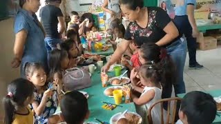 Feeding program sa mga batang kindergarten, daghan salamat