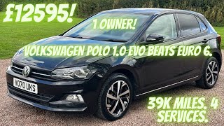 VW Polo 1.0 EVO beats Euro 6 (s/s). 1 OWNER!