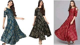 Juniper Women Printed Green Black Red Anarkali Kurta Flipkart Amazon limeroad meesho haul