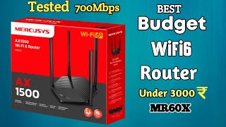 BEST BUDGET WIFI6 ROUTER |Mercusys MR60X