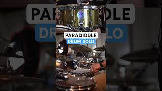 Paradiddle Drum Solo with Metric Modulation 🤓🥁#drums #drummer #drumsolo #paradiddle