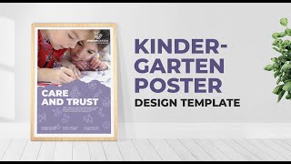 Kindergarten Poster Design Template