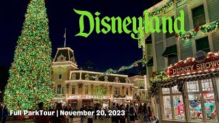 Walk Disneyland Park | Part 1 of 2 | Nighttime at Disney | Week of November 20, 2023 [39.3] | Now 4k