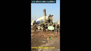 ssp wet dry concrete spraying machine