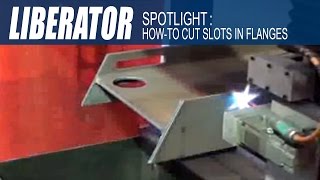 Flame Cutting Slots in Flanges with Beam Coping Machine