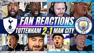 SPURS FANS DELIGHTED🤩REACTION TO TOTTENHAM 2-1 MAN CITY | CARABAO CUP