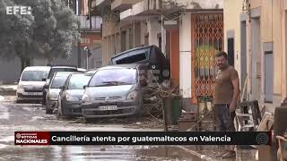 Inundaciones en Valencia movilizan a la cancillería guatemalteca en auxilio de compatriotas