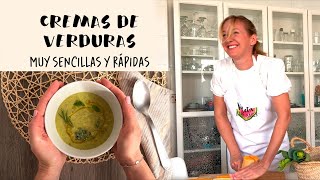 Prepara cremas de verduras de dos formas muy sencillas