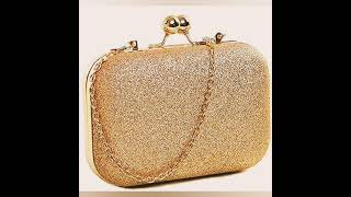 Tooba Handicraft Beautiful Bling Box Clutch Bag Purse For Bridal, Casual, Party, Wedding