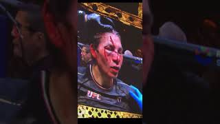 Irena aldana nasty cut from norma dumont maybe the nastiest in history 😬🫨#ufc