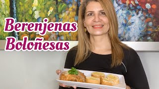 COMO HACER  BERENJENAS BOLOÑESAS (Receta super fácil y rápida) - Toma un Chin