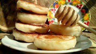 Пышные оладушки на дрожжах! Lush pancakes with yeast!