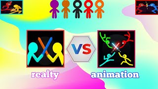 Supreme duelist stickman 🇷🇺 🇵🇭 reality vs animation 🇮🇩 #animation #gaming #stickman #shorts