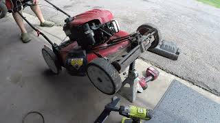 part 4 troy bilt self-propelled mower installing new belt and cleaning it up for sale. #fixnflip