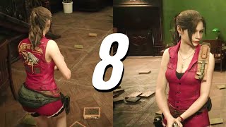 RESIDENT EVIL 2 REMAKE PART 8 - Finding All 3 Medallions in the Police Station (CLAIRE SECOND RUN)