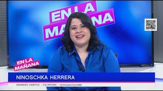 Ninoschka Herrera presenta su novela de terror "Somos parte de ti" | En La Mañana