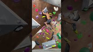 How many cool moves are too many for one climb!?? #bouldering #climbing #shorts