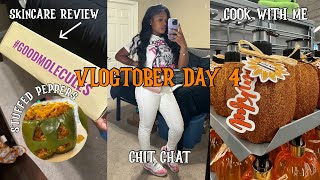 Vlogtober day 4 ☆ | spooky stuffed peppers, good molecules review, + etc|