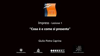 OpenOffice Impress - Lezione 1 - Cosa è e come si presenta