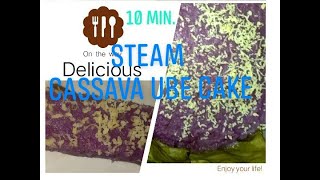 #steam cassava ube cake