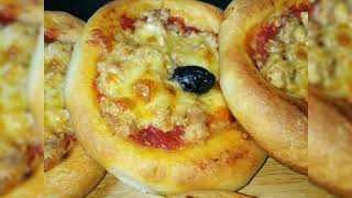 #pizza_individuel بيتزا فردية بعجينة و حشو اكثر من رائع