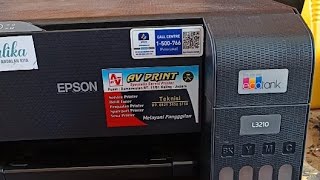 AV PRINT Live service printer eoson L3210 hasil warna jadi kuning semua