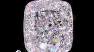 Good Crushed Ice diamond appearance in a cushion diamond with 69 facetsin HDR shop light.avi