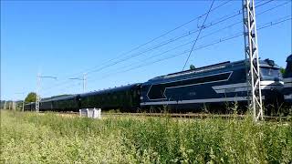 Passage BB67400/56 avec sifflet, UFM 160 + Z5600 Evolys Carmillon en gare de Vauboyen