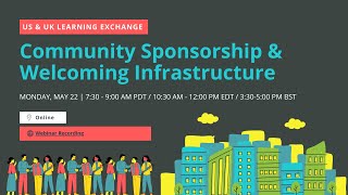 U.S. & U.K. Learning Exchange: Community sponsorship and welcoming infrastructure